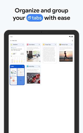 Actualizare Google Chrome - Captură de ecran Android 12