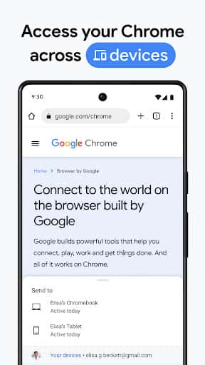 Actualizare Google Chrome - Captură de ecran Android 5